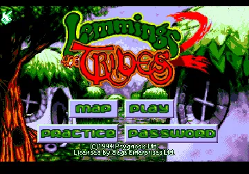 Lemmings 2 - The Tribes (Europe) screen shot title